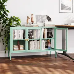 GENERICO - Mueble vitrina 3 puertas linea mint - SC-DC-H002 / Verde menta