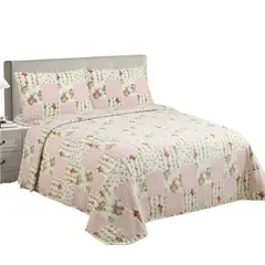 GENERICO - Sabana Polar 2 plazas Premiun Rosa floreado
