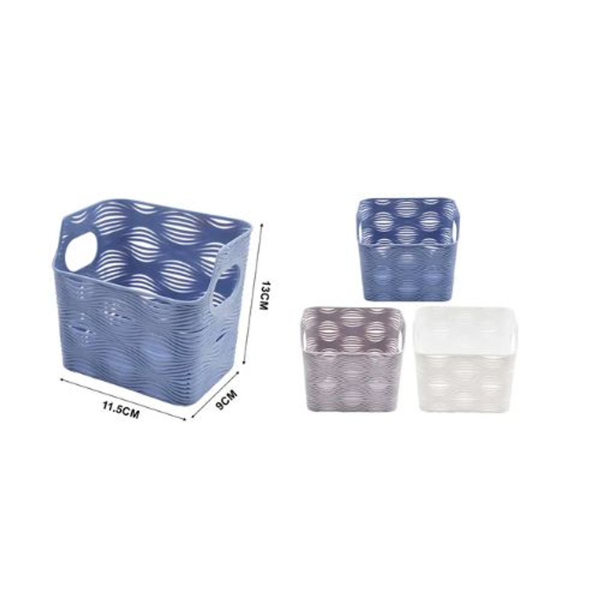 GENERICO - CESTA ORGANIZADORA DE PLASTICO 11.5CM