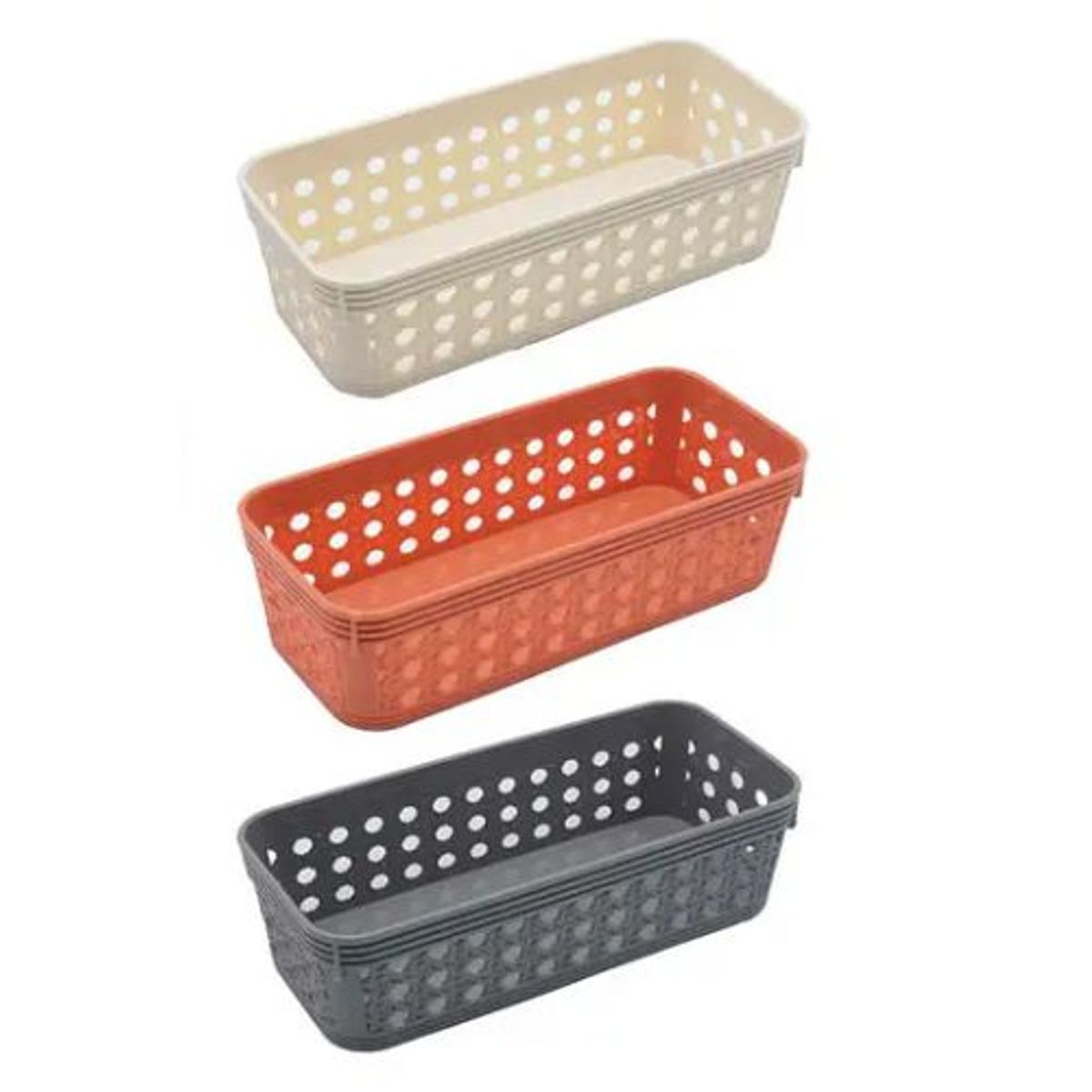GENERICO - CESTA ORGANIZADORA DE PLASTICO 22CM