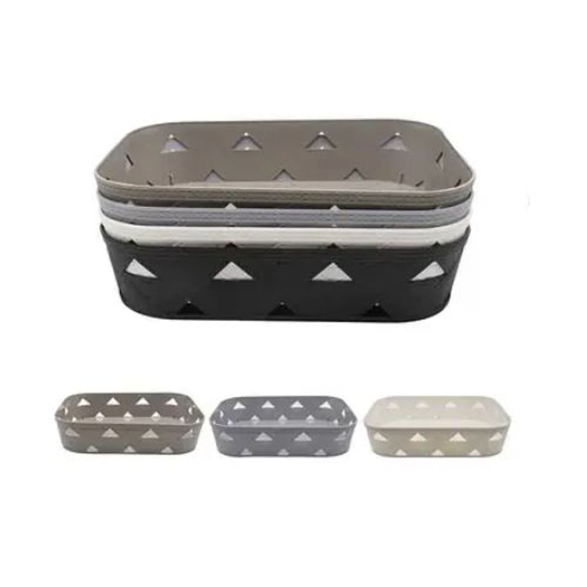 GENERICO - ﻿CESTA ORGANIZADORA DE PLASTICO MULTIUSOS 31.8CM
