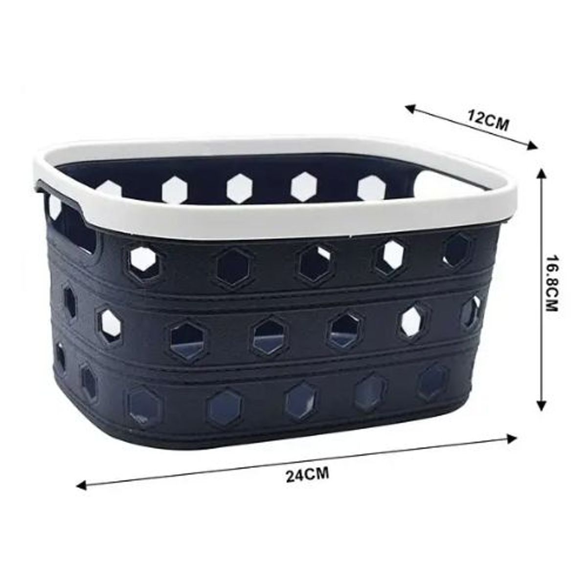 GENERICO - CESTA ORGANIZADORA DE PLASTICO MULTIUSOS 24CM