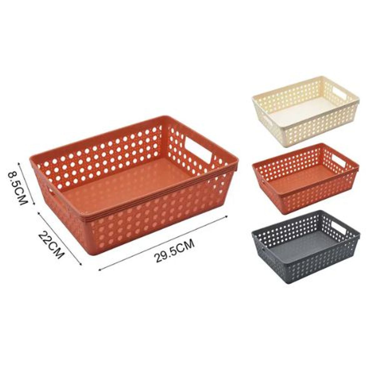 GENERICO - CESTA ORGANIZADORA DE PLASTICO 29.5CM