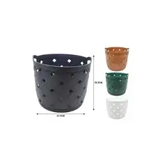 GENERICO - CANASTA ORGANIZADORA DE PLASTICO MULTIUSOS 23.5CM