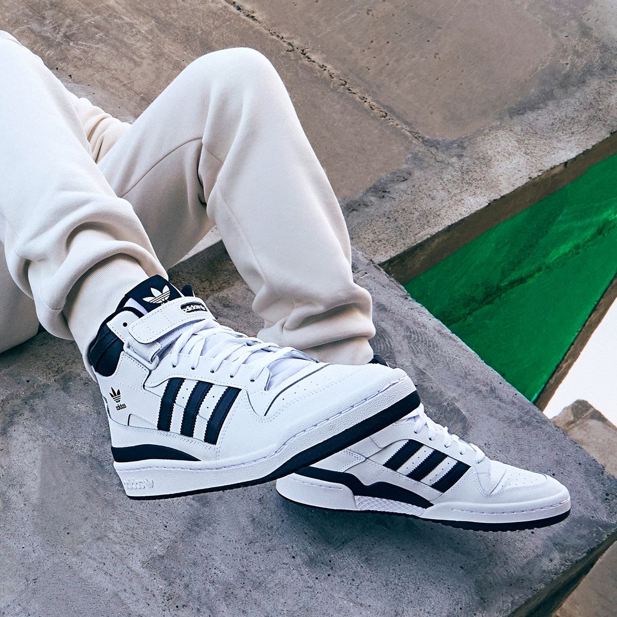 ADIDAS ORIGINALS - Forum Mid Zapatilla Urbana Hombre Blanco Adidas Originals