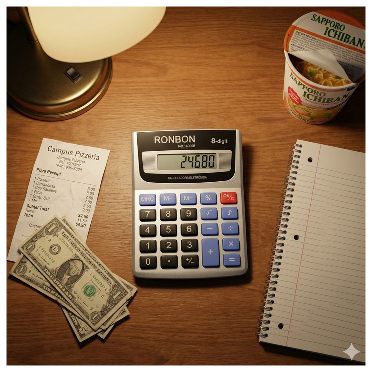 MALIK - Pack 3 Calculadora Compacta RB-895A 8 Dígitos Portátil