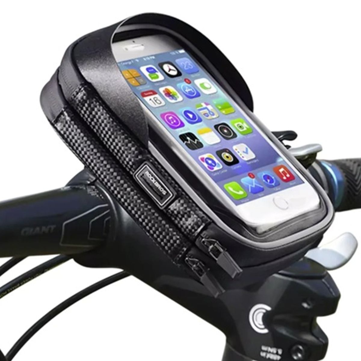 ROCKBROS - Bolso Porta Celular y Tarjetero Negro