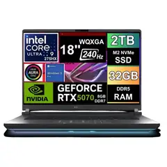 ASUS - NOTEBOOK GAMER Rog Strix G18 2025 WQXGA 240HZ ULTRA 9 275HX SSD 2TB 32GB RTX 5070 8GB