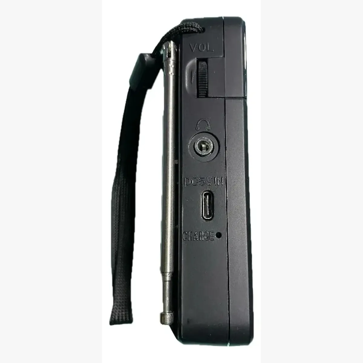 GENERICO - Mini Radio Fm Am Portátil Recargable Color Negro Negro