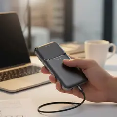 IRM - Powerbank 20000mah Cargador Rápido 10w Usb Tipo C Negro Negro