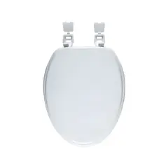 DUSCHY - Asiento WC de Madera Elongado con bisagra plástica