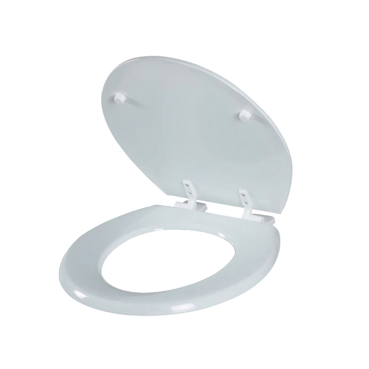 DUSCHY - Asiento WC de Madera Elongado con bisagra plástica