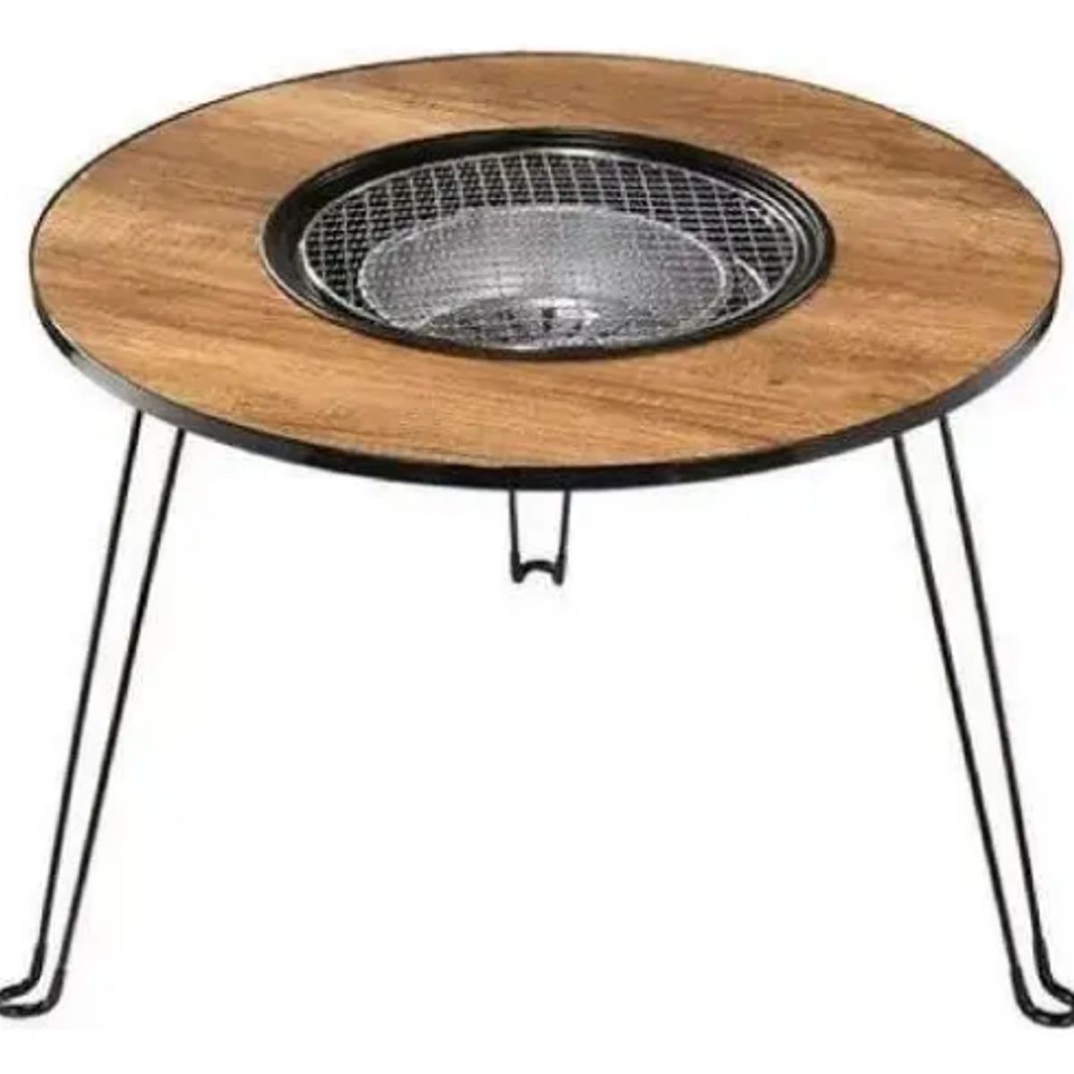 GENERICO - Mesa Para Camping Picnic Asador De Acero Portátil Plegable