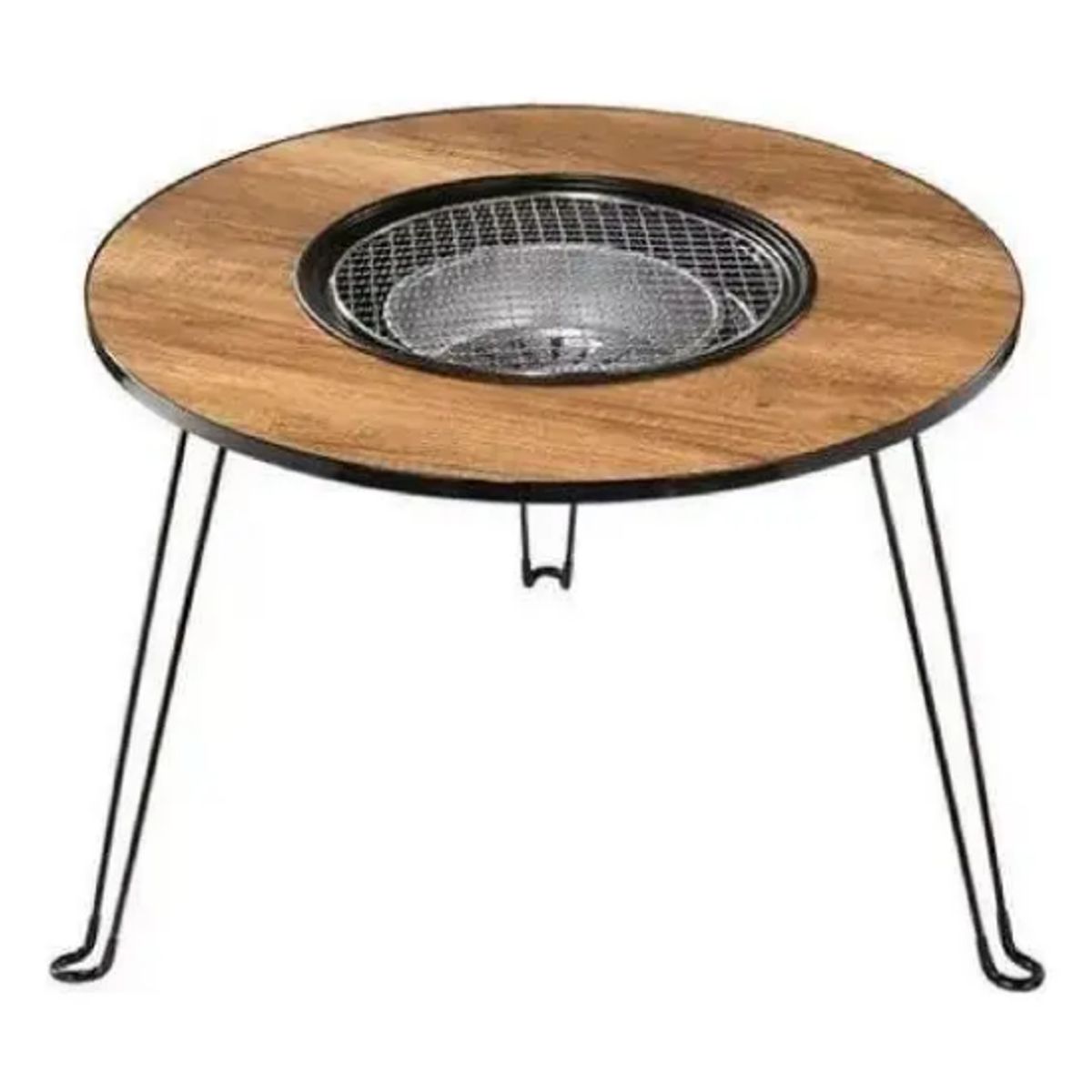 GENERICO - Mesa Para Camping Picnic Asador De Acero Portátil Plegable