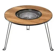 GENERICO - Mesa Para Camping Picnic Asador De Acero Portátil Plegable