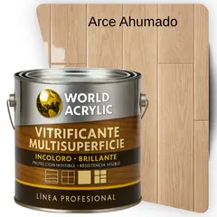 WORLD ACRYLIC - VITRIFICANTE MULTISUPERFICIE INCOLORO BRILLANTE ARCE AHUMADO GALÓN