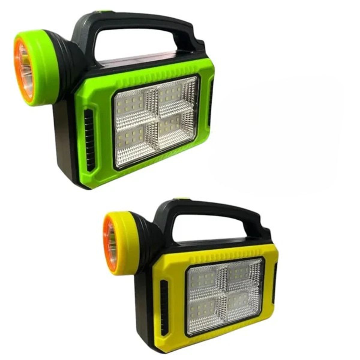 GENERICO - Linterna Solar VyA Recargable, luz fría con puerto USB