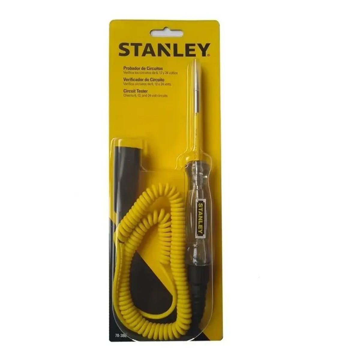 STANLEY - PROBADOR DE CIRCUITOS ELECTRICO PARA 6, 12 Y 24V STANLEY