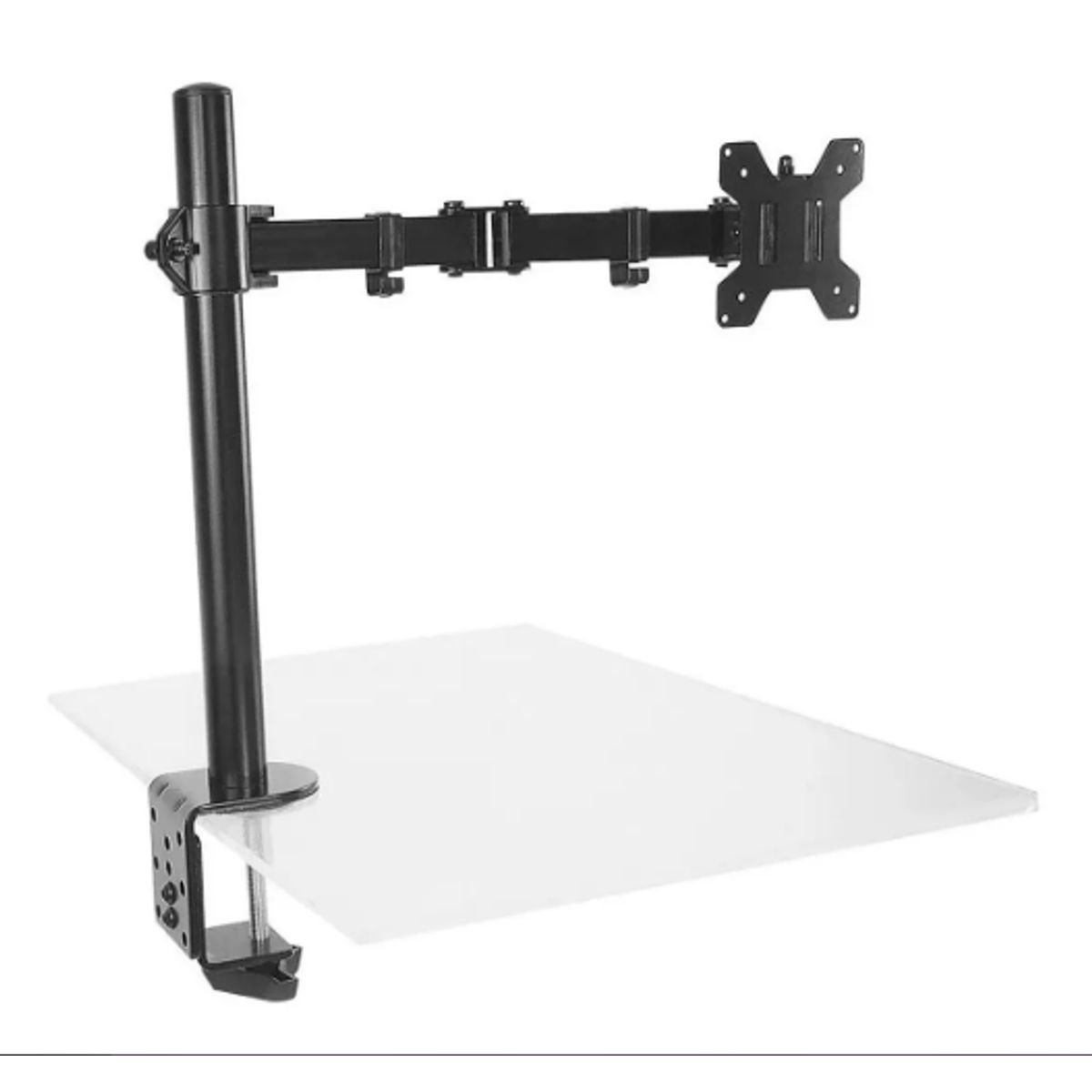 GENERICO - Soporte Un Brazo Monitor 13 A 27 Base Ajustable Articulado