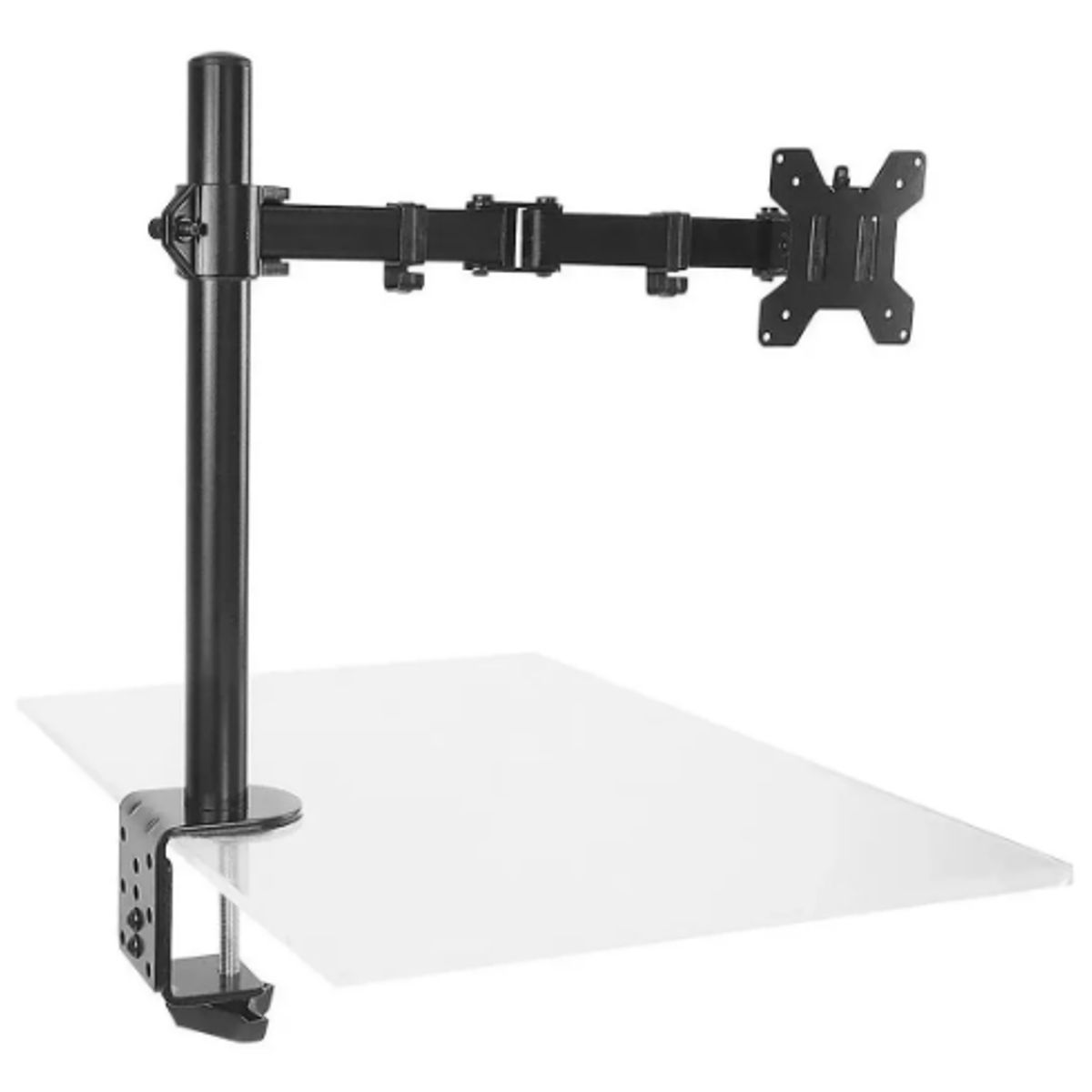 GENERICO - Soporte Un Brazo Monitor 13 A 27 Base Ajustable Articulado