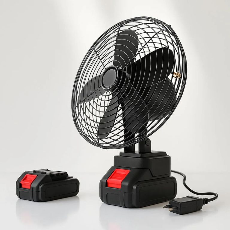 MOVI VENTILADOR PORTÁTIL 5 ASPAS CON BATERÍA Y CARGADOR USB
