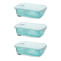 ALLEGRA - 3 Contenedores Herméticos De Alimento 420ml