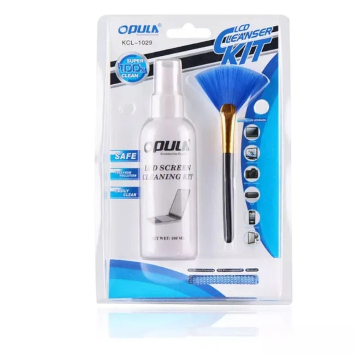 GENERICO - Limpiador De Pantallas Opula KCL-1029 Con Paño Microfibra