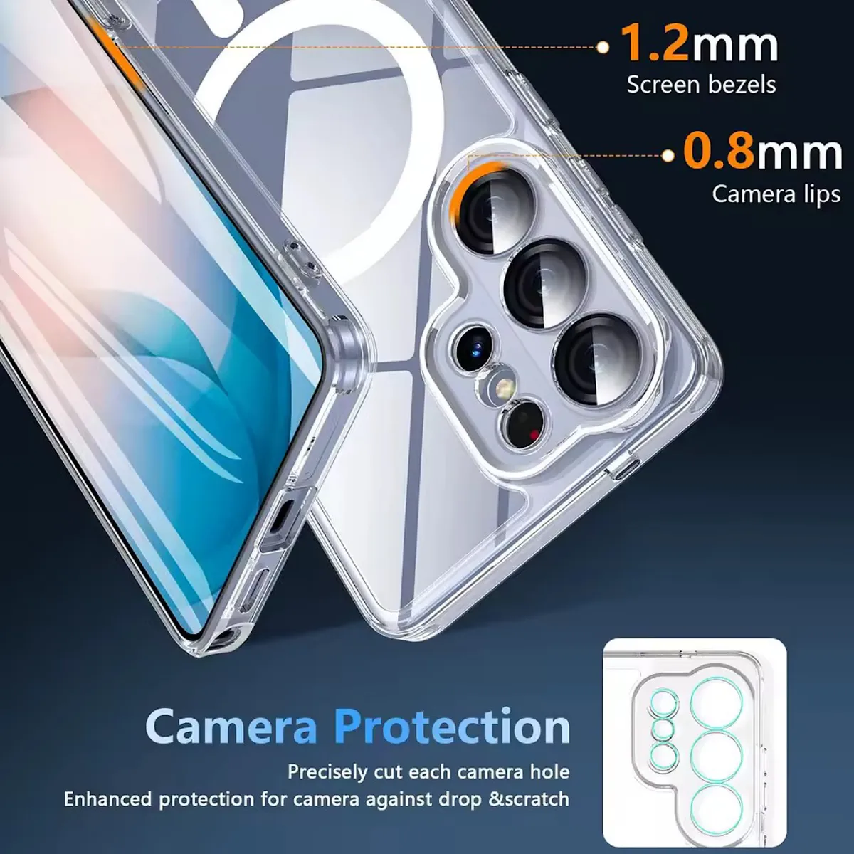 GENERICO - Carcasa Transparente Con Magsafe Para Samsung S26 Ultra