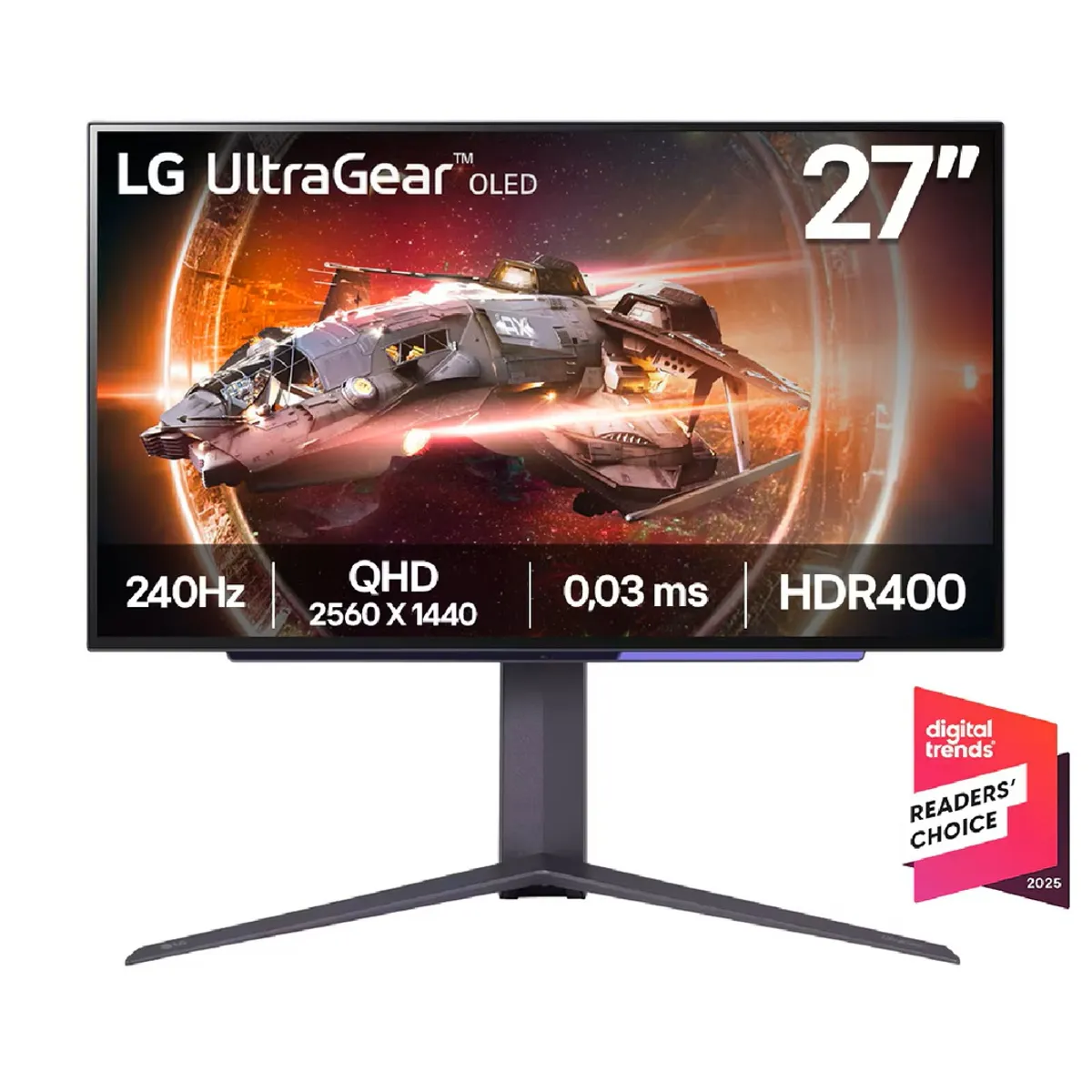 LG - MONITOR GAMER LG OLED 27 QHD 240HZ 1xDP 2xHDMI 27GS95QE-B