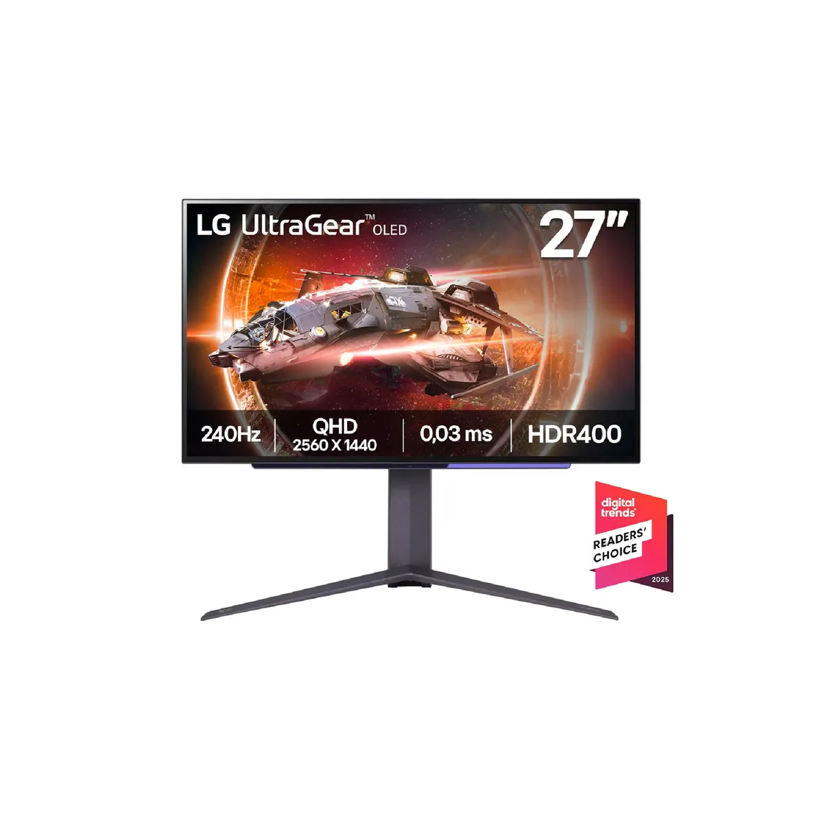 LG - MONITOR GAMER LG OLED 27 QHD 240HZ 1xDP 2xHDMI 27GS95QE-B