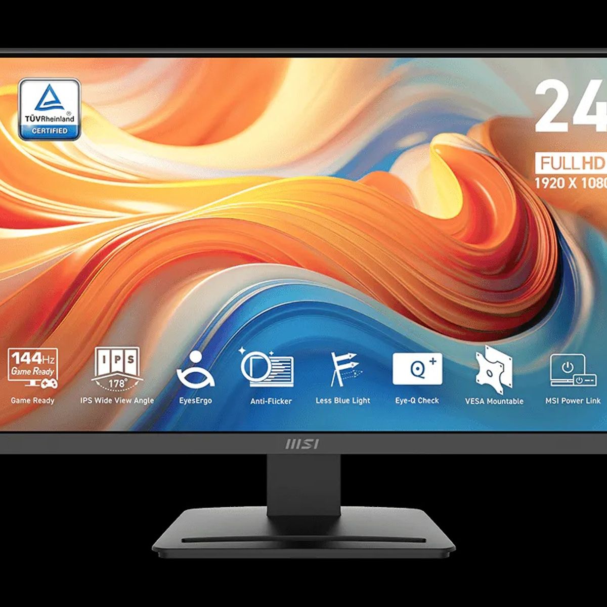 MSI - MONITOR GAMER MSI PRO 24" 144HZ FHD 1MS MP243L E14
