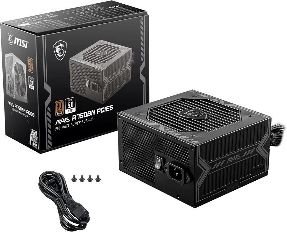FUENTE DE PODER 750W 80 PLUS BRONCE ATX 3.0 PCIE 5.0 P/N MAGA750BNPCIE5