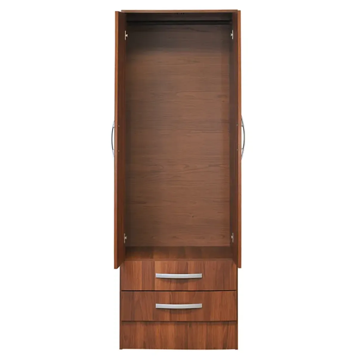 MOBIKIT - Closet 2 Puertas 2 Cajones Nogal