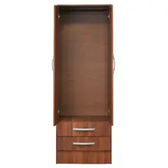 MOBIKIT - Closet 2 Puertas 2 Cajones Nogal