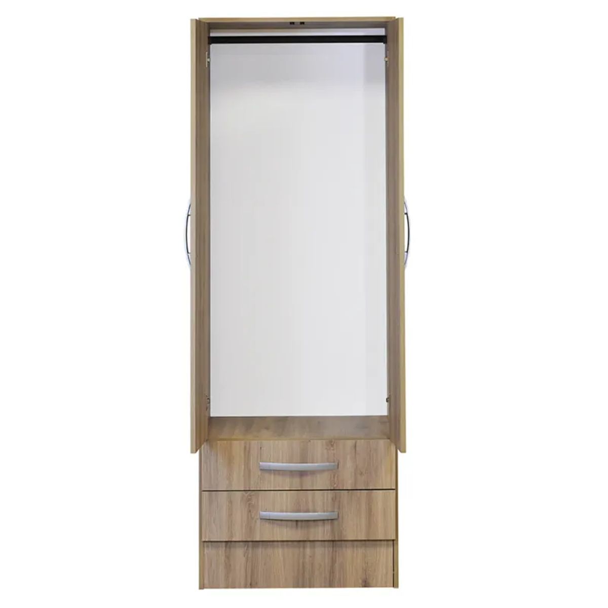 MOBIKIT - Closet 2 Puertas 2 Cajones Roble Santana