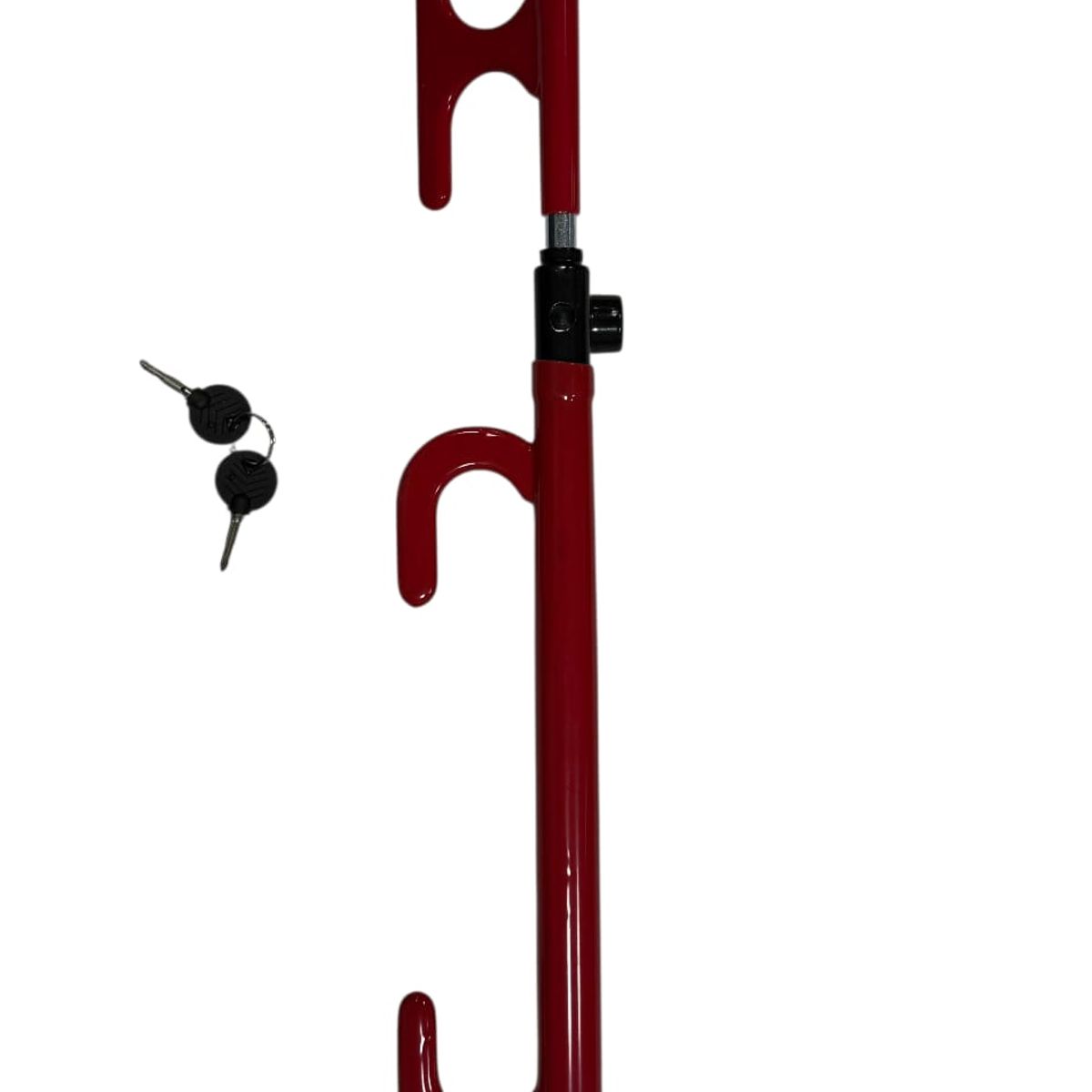 GENERICO - Tranca Volante Pedal Palanca Seguro Antirrobo Barra Rojo