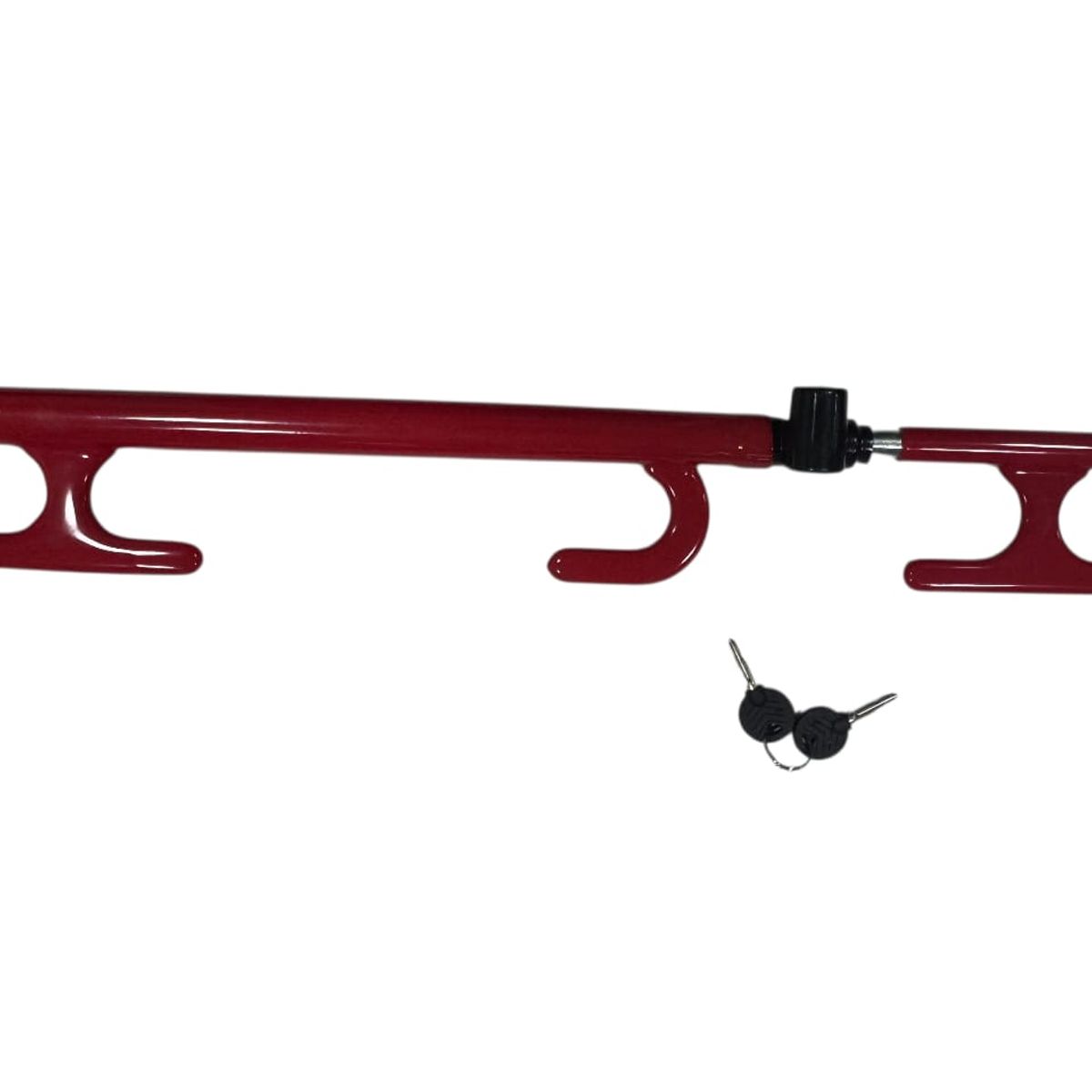 GENERICO - Tranca Volante Pedal Palanca Seguro Antirrobo Barra Rojo