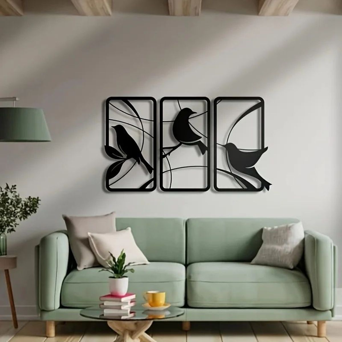GENERICO - Cuadros para Pared - Arte Metalico Negro