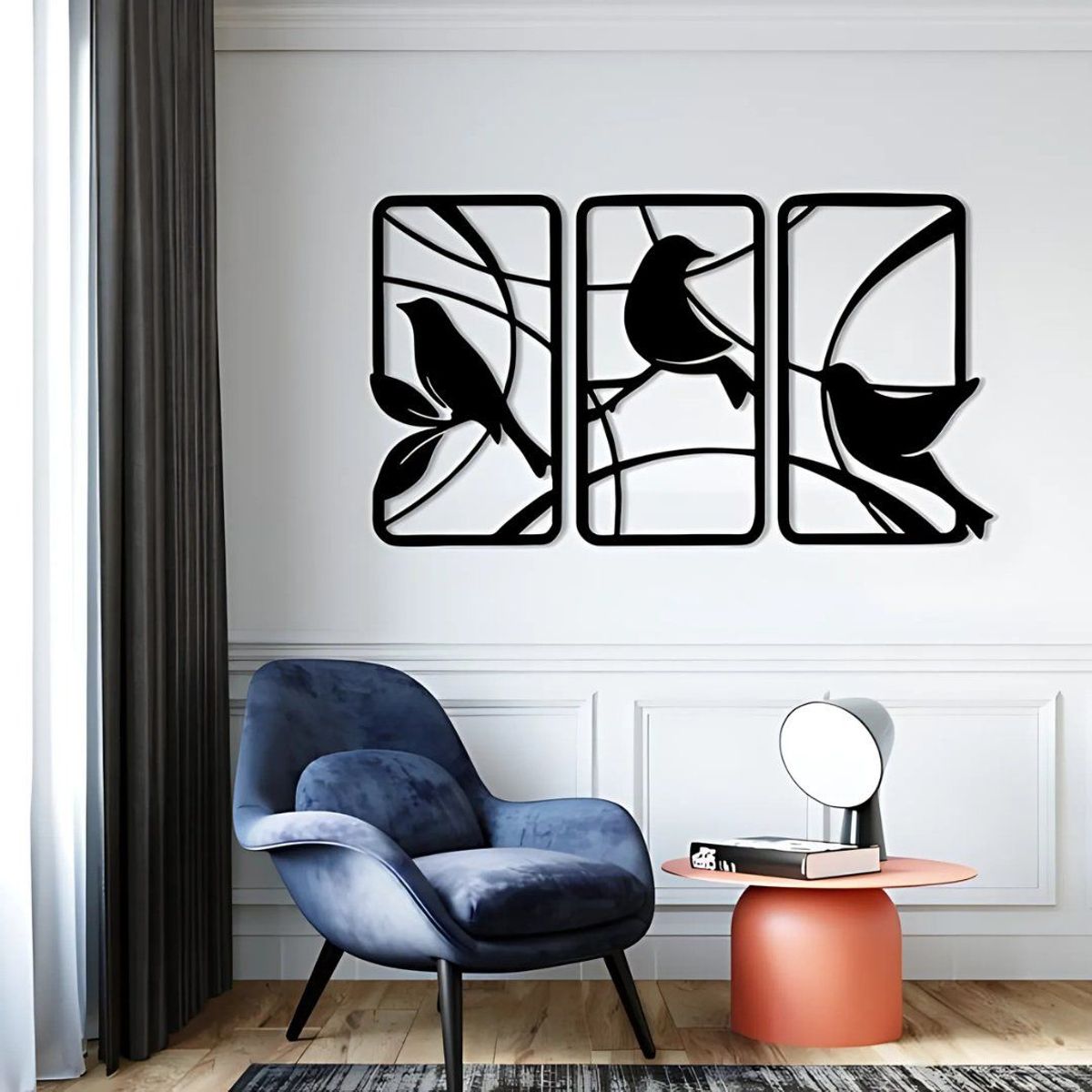 GENERICO - Cuadros para Pared - Arte Metalico Negro