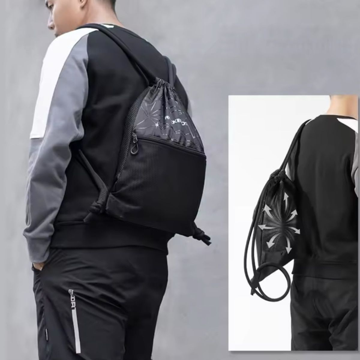 ROCKBROS - Morral Deportivo Rokcbros Negro