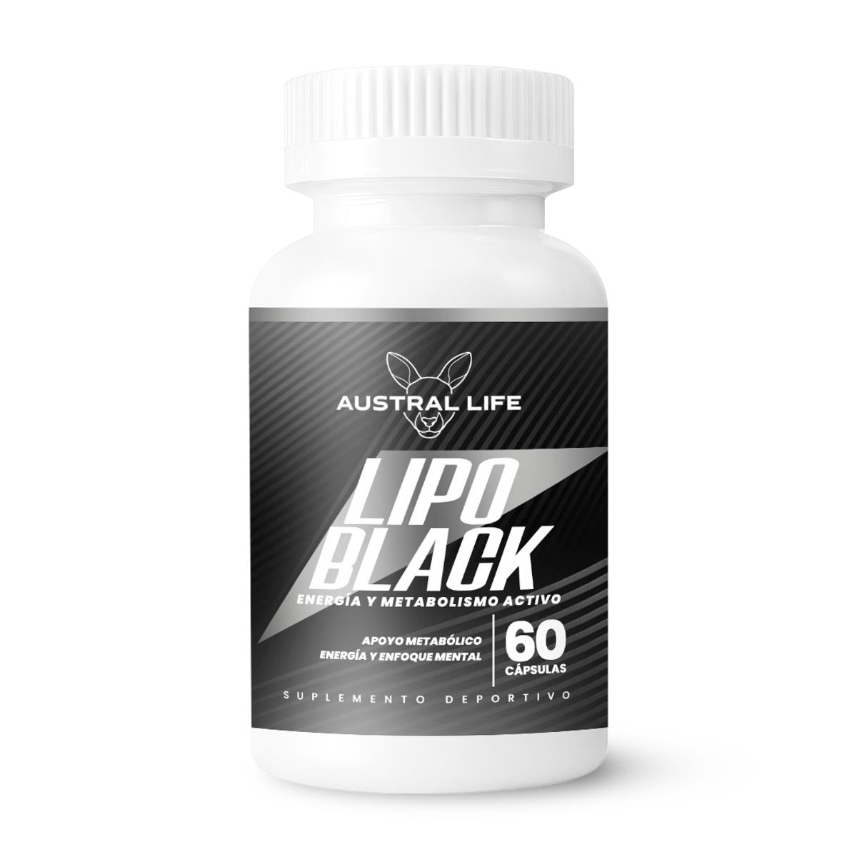 AUSTRAL LIFE - Lipo Black - Energía y Metabolismo Activo - 60 Cápsulas - Austral Life
