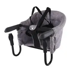 GENERICO - SILLA PARA BEBES PORTATIL ADAPTABLE A MESA GRIS