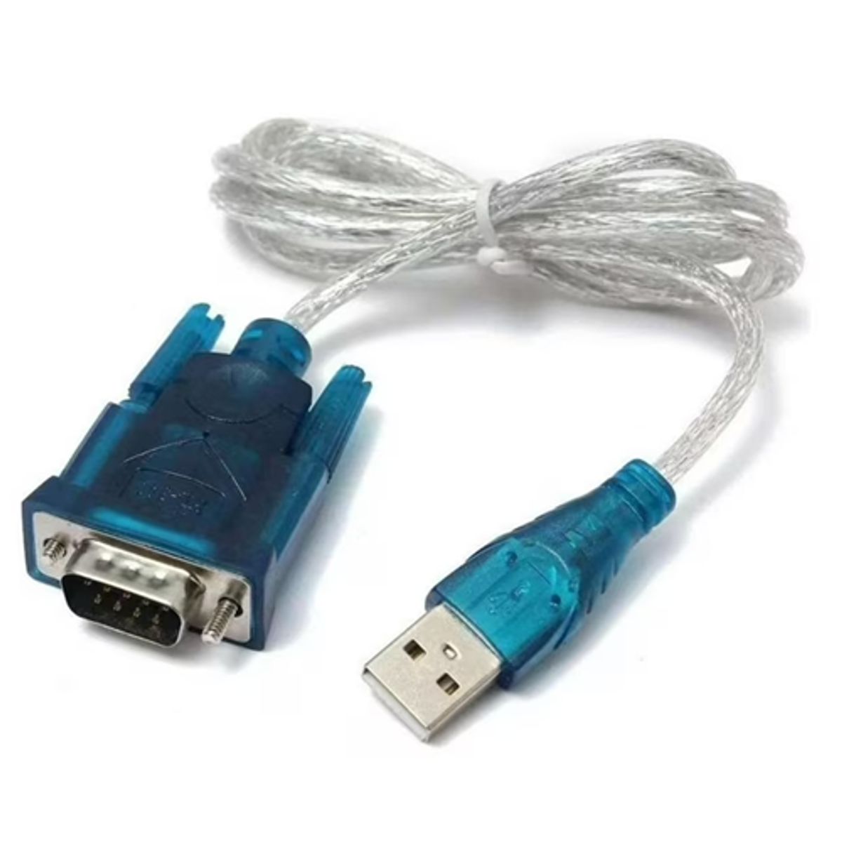 GENERICO - CABLE ADAPTADOR DE CONEXIÓN USB A RS232  D-SUB DB 9 PIN 1M AZUL