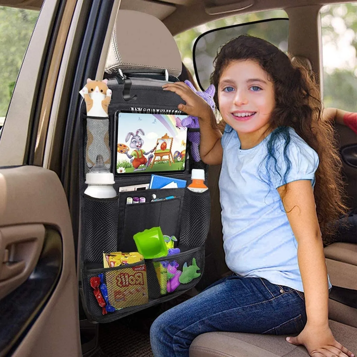 VIDA BUENAS - Organizador De Asiento Trasero Con Soportenegro