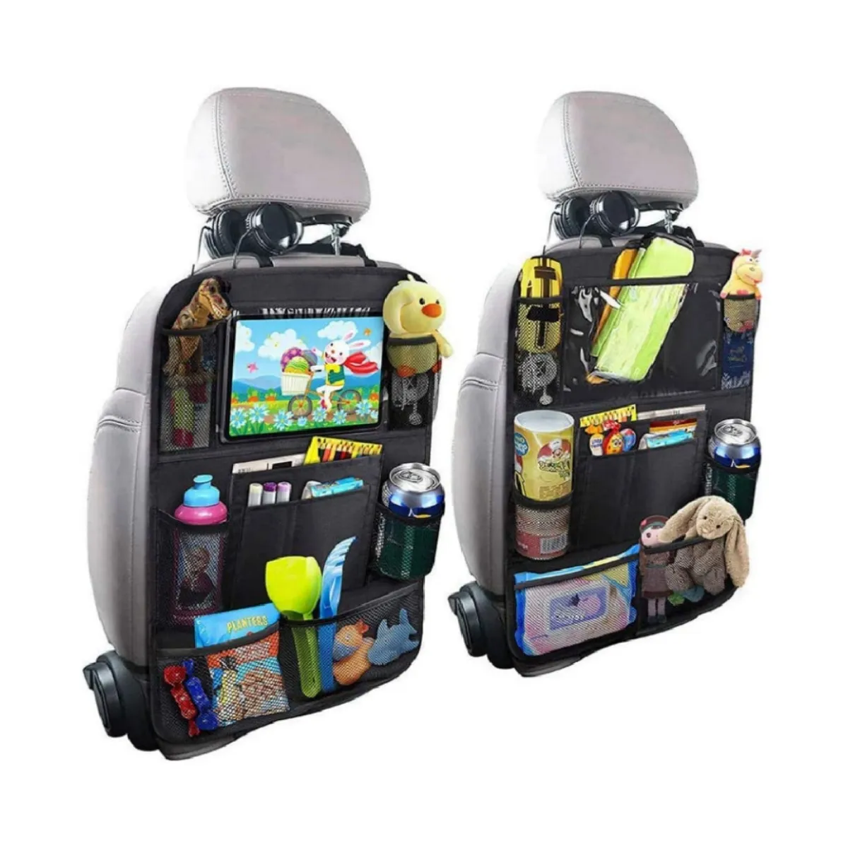 VIDA BUENAS - Organizador De Asiento Trasero Con Soportenegro