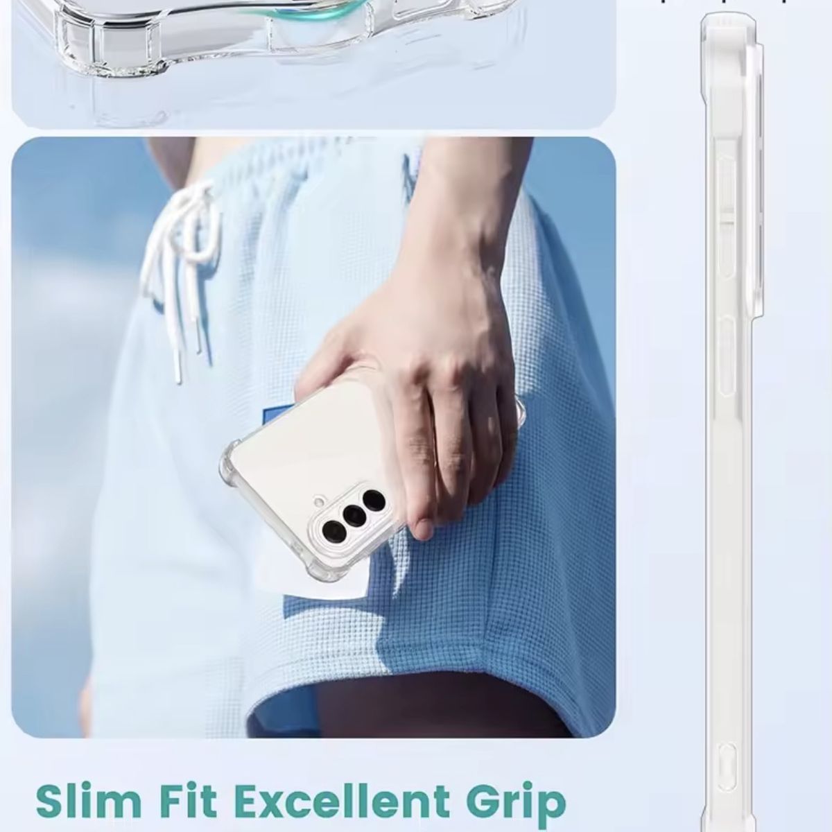 GENERICO - Carcasa Transparente Reforzada Para Samsung A37 5g