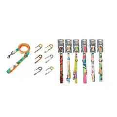 GENERICO - Correa De Paseo Para Mascotas - 1.5x120cm - Nylon Reforzado - Colores Surtidos
