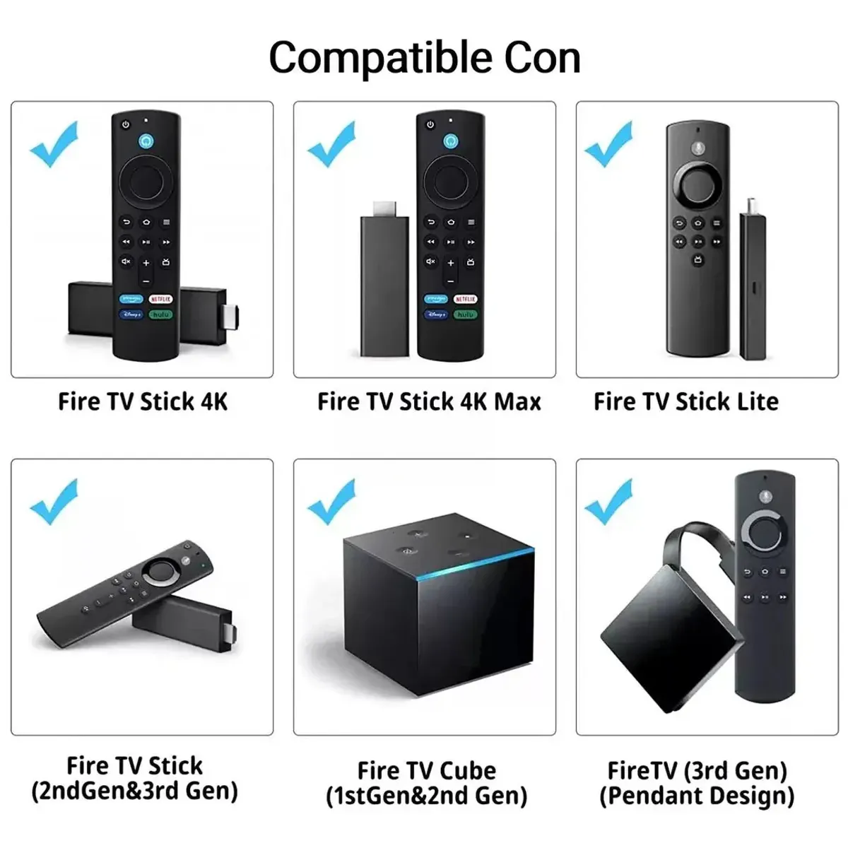 KUANGYE - Control Remoto Para Amazon Fire Stick 4k, Lite, Cube