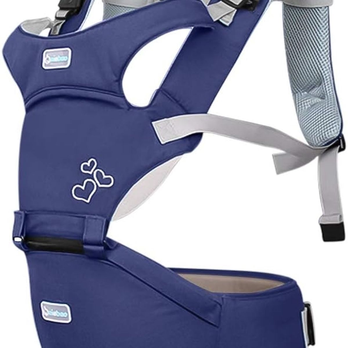 GENERICO - Porta Bebé hasta 36 meses 20 kg algodón, color Azul marino