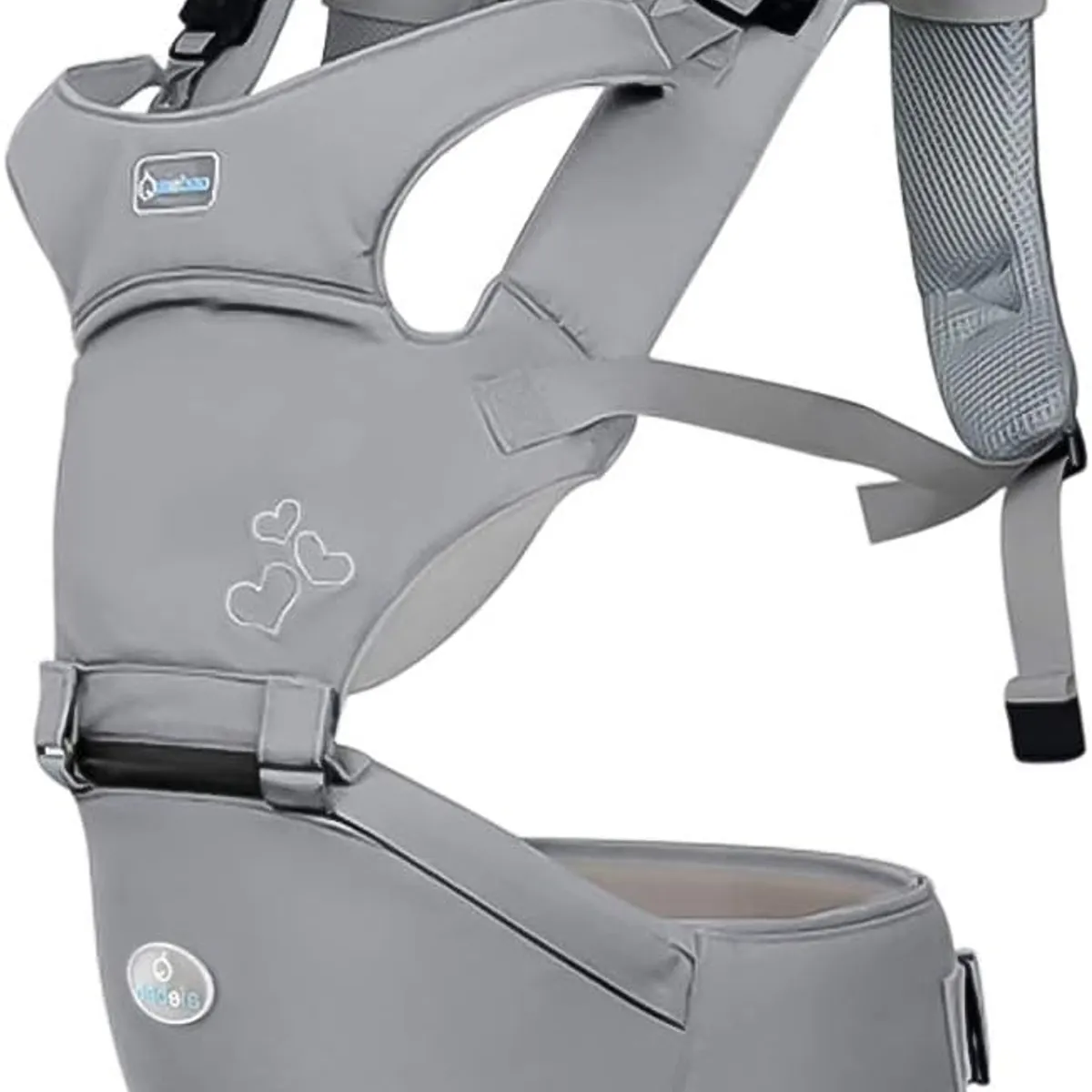 GENERICO - Porta Bebé hasta 36 meses 20 kg algodón, color GRIS